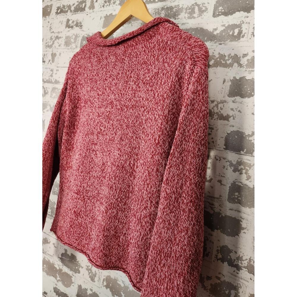 J. Jill Marled Knit V-Neck Sweater Hong Kong Made Soft Blend Cozy Fall Style XS - Picture 13 of 16